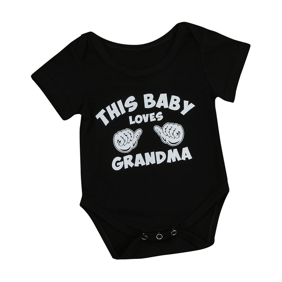 Baby Boys Cotton Rompers Girls Romper Infant Summer Shorts Sleeve Jumpsuit Letter Print 2017 New Toddlers Clothes